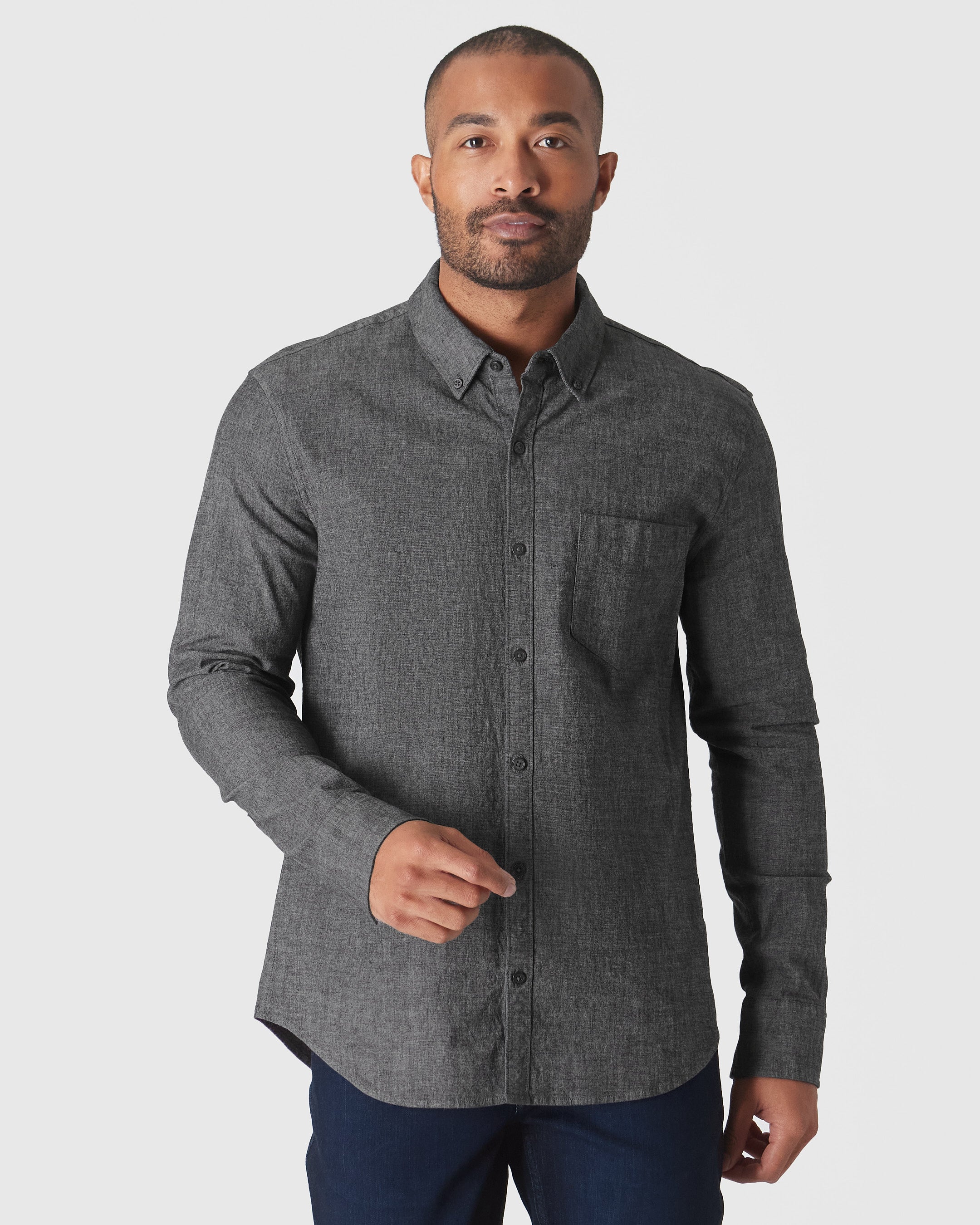 long sleeve chambray shirt