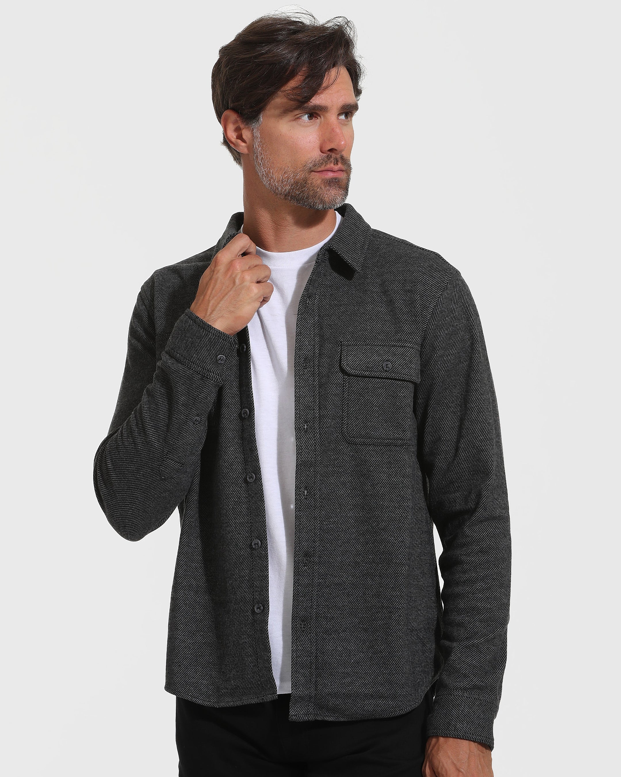 Button up shirt online and sweater