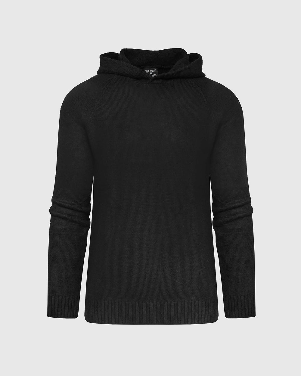 Sudadera con capucha estilo suéter negra