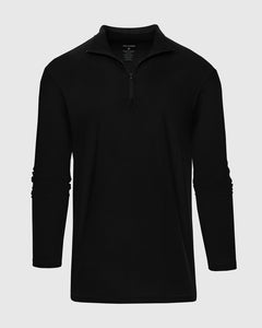 True ClassicCamisa deportiva con cremallera y cuarto negra