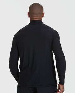 True ClassicCamisa deportiva con cremallera y cuarto negra