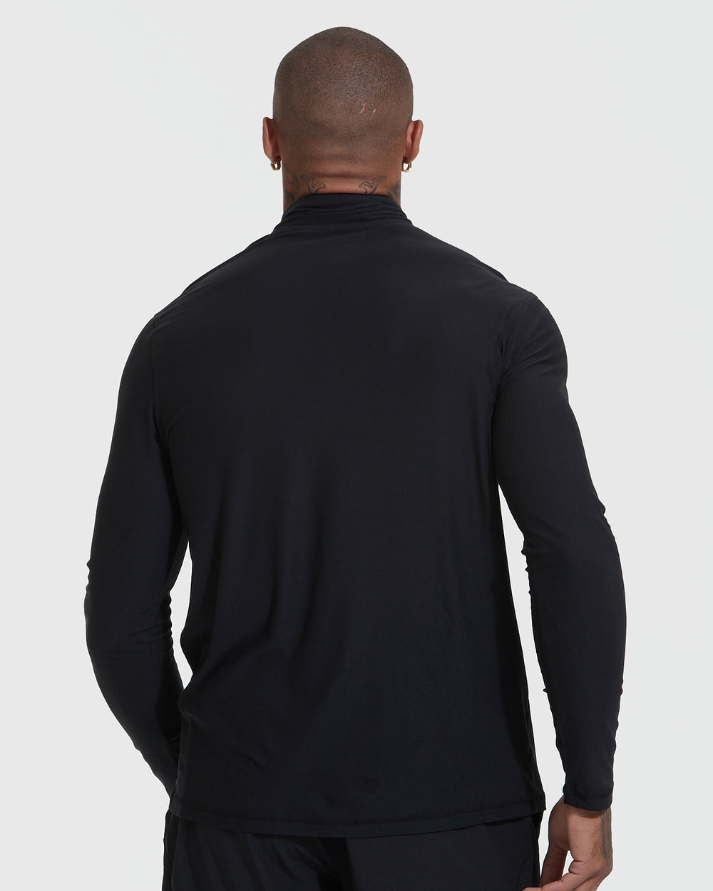 Black Active Quarter Zip Shirt