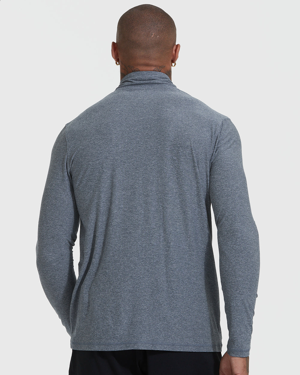 Heather Navy Active Quarter Zip Shirt