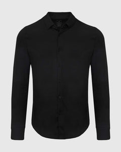 True ClassicLongsleeve-Do-It-All-Komfort-Shirt in Schwarz