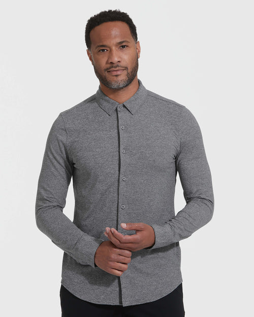 Heather Gray Long Sleeve Do-It-All Comfort Shirt