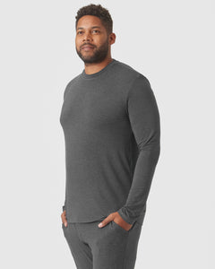 True ClassicCharcoal Heather Gray Long Sleeve Loungewear Tee