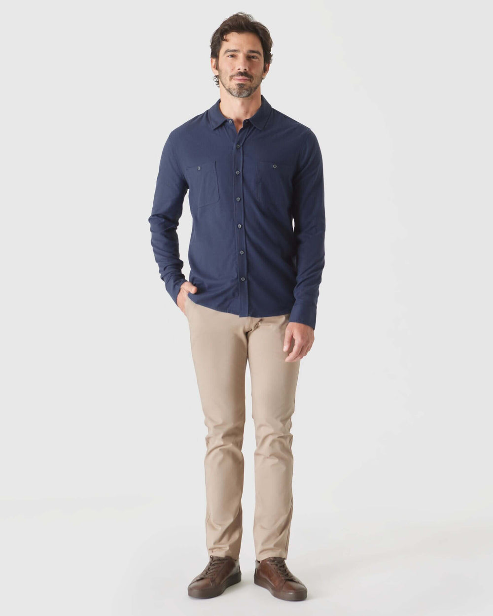 Long Sleeve Lightweight Flannel Shirt 2-Pack