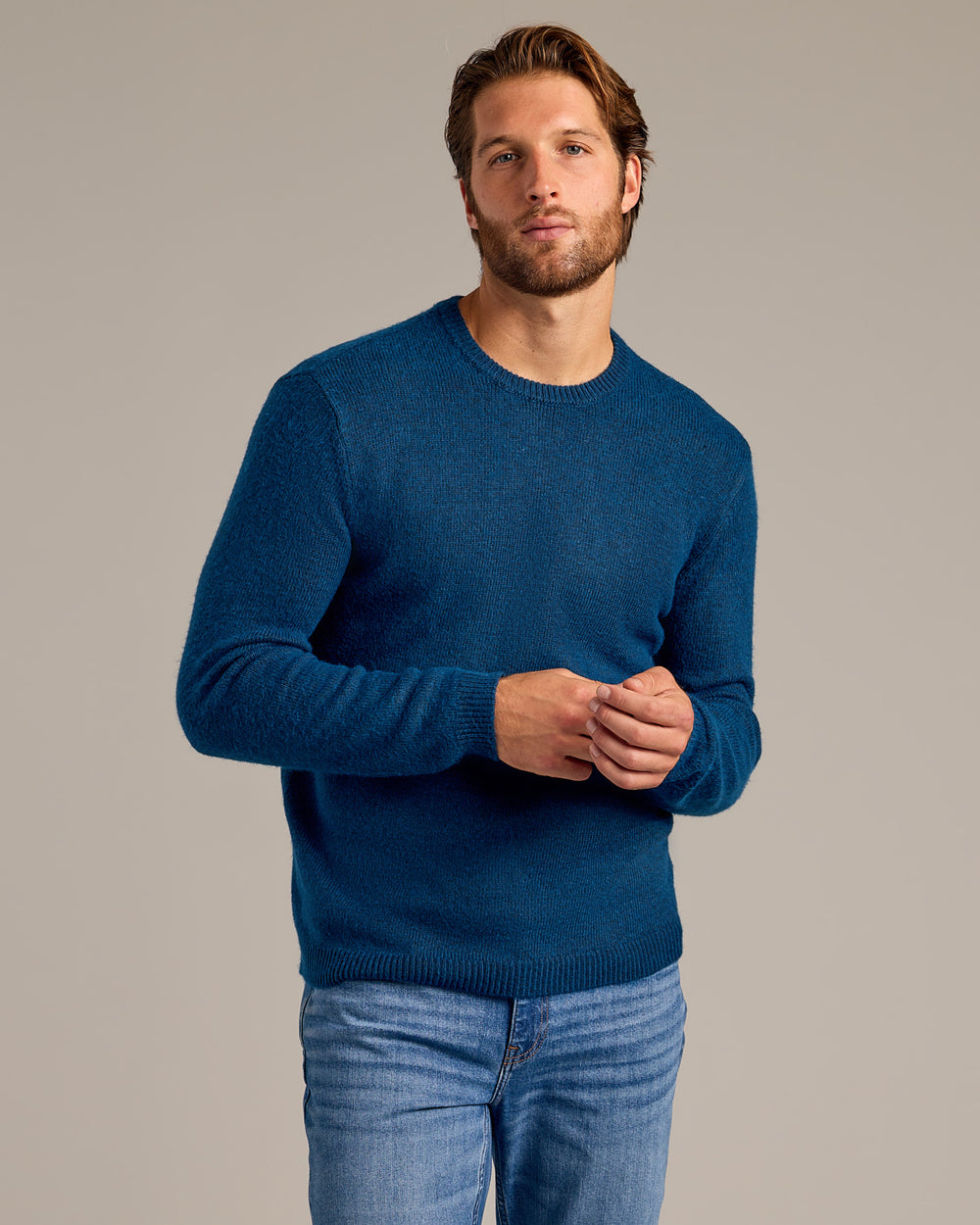 Heather Fiord Marled Crew Neck Sweater