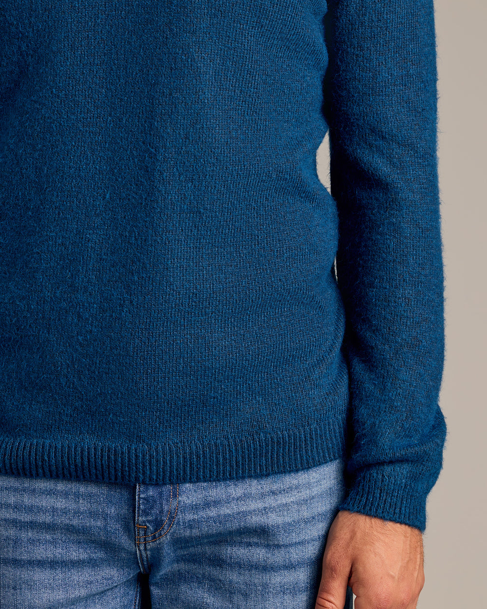 Heather Fiord Marled Crew Neck Sweater