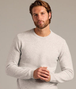 True ClassicLight Heather Gray Marled Crew Neck Sweater