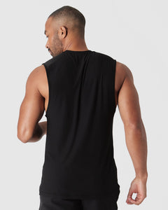 True ClassicBlack Sleeveless Active Muscle Tee