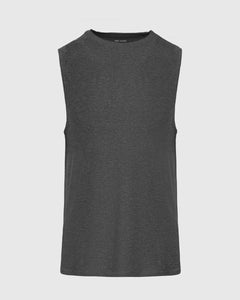 True ClassicCharcoal Heather Gray Sleeveless Active Muscle Tee