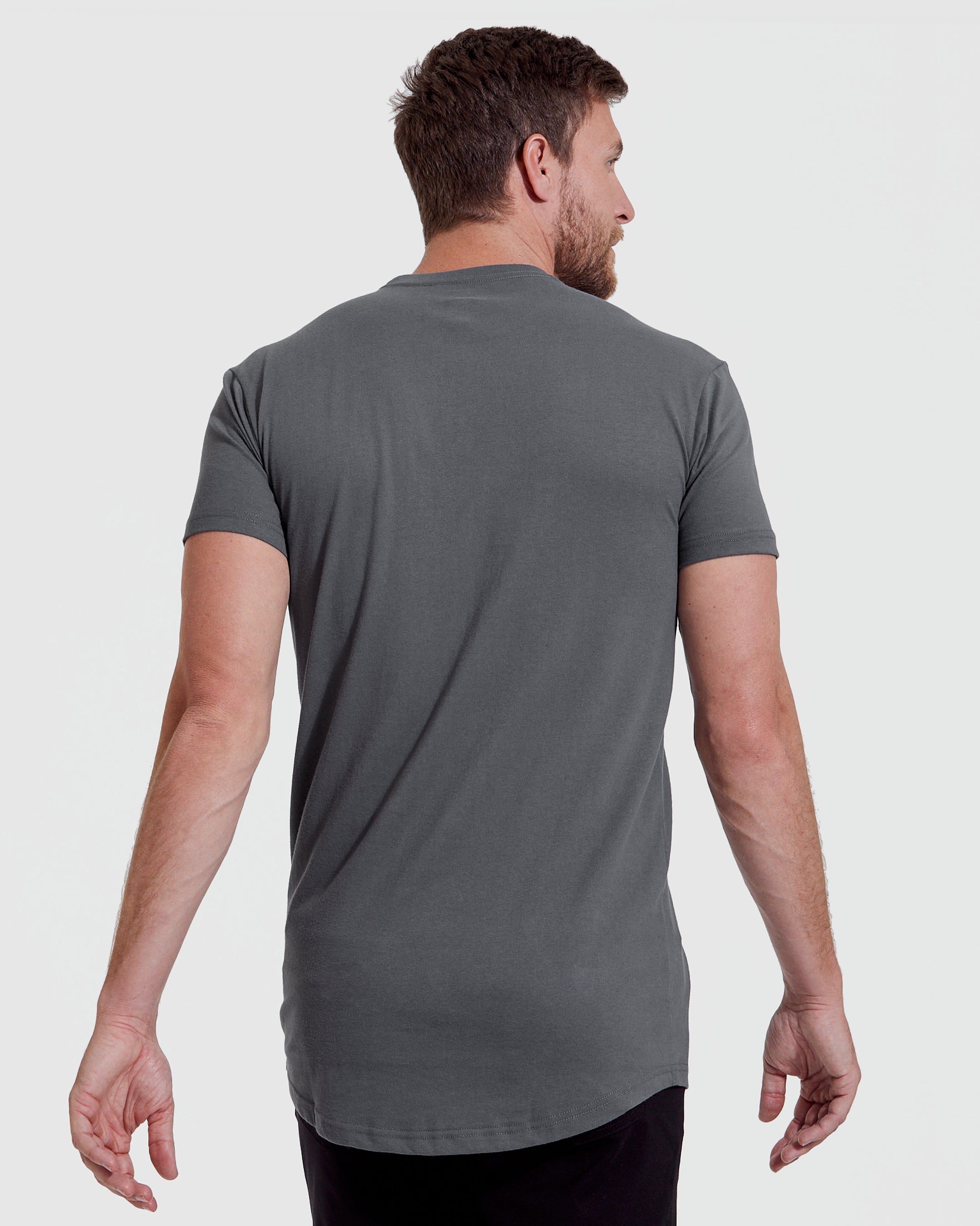 Carbon Tall Round Hem Crew Neck T-Shirt – True Classic