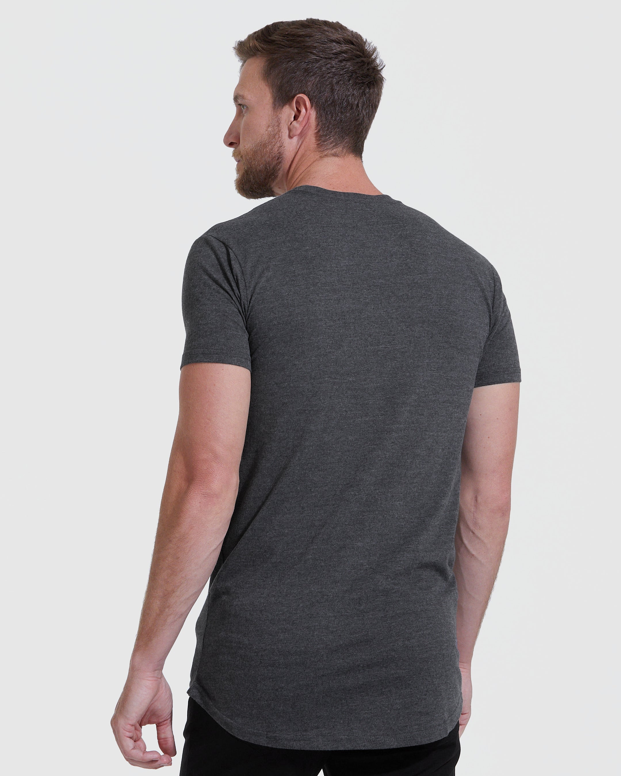 Gray Heather Tall Round Hem Crew Neck T-Shirt 3-Pack – True Classic