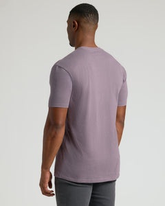 True ClassicDark Heather Amethyst Tall Straight Hem Crew Neck T-Shirt