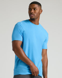 True ClassicDark Heather Bahama Blue Tall Straight Hem Crew Neck T-Shirt