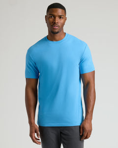 True ClassicDark Heather Bahama Blue Tall Straight Hem Crew Neck T-Shirt