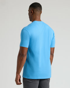 True ClassicDark Heather Bahama Blue Tall Straight Hem Crew Neck T-Shirt