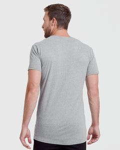 True ClassicHeather Gray Tall Straight Hem Crew Neck T-Shirt