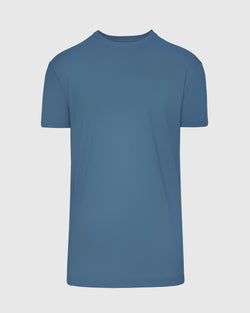 Indigo Tall Straight Hem Crew Neck T-Shirt