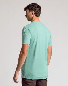 True ClassicLight Heather Greenery Tall Straight Hem Crew Neck T-Shirt