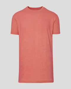 True ClassicLight Heather Vermilion Tall Straight Hem Crew Neck T-Shirt