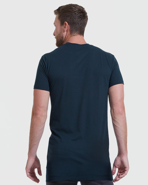 Core Color Tall Straight Hem Crew Neck T-Shirt 6-Pack