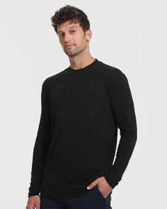 True ClassicLanges Longsleeve-Shirt in Schwarz