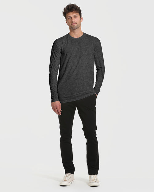 Charcoal Heather Gray Tall Long Sleeve T-Shirt