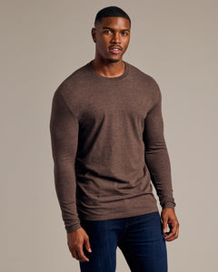 True ClassicDark Heather Cocoa Tall Long Sleeve T-Shirt