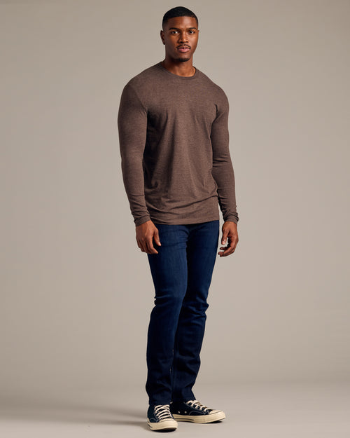 Dark Heather Cocoa Tall Long Sleeve T-Shirt