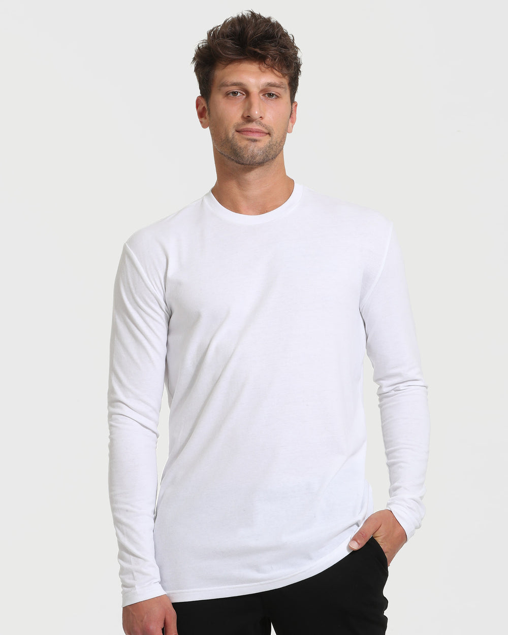 Black & White Tall Long Sleeve T-Shirt 2-Pack