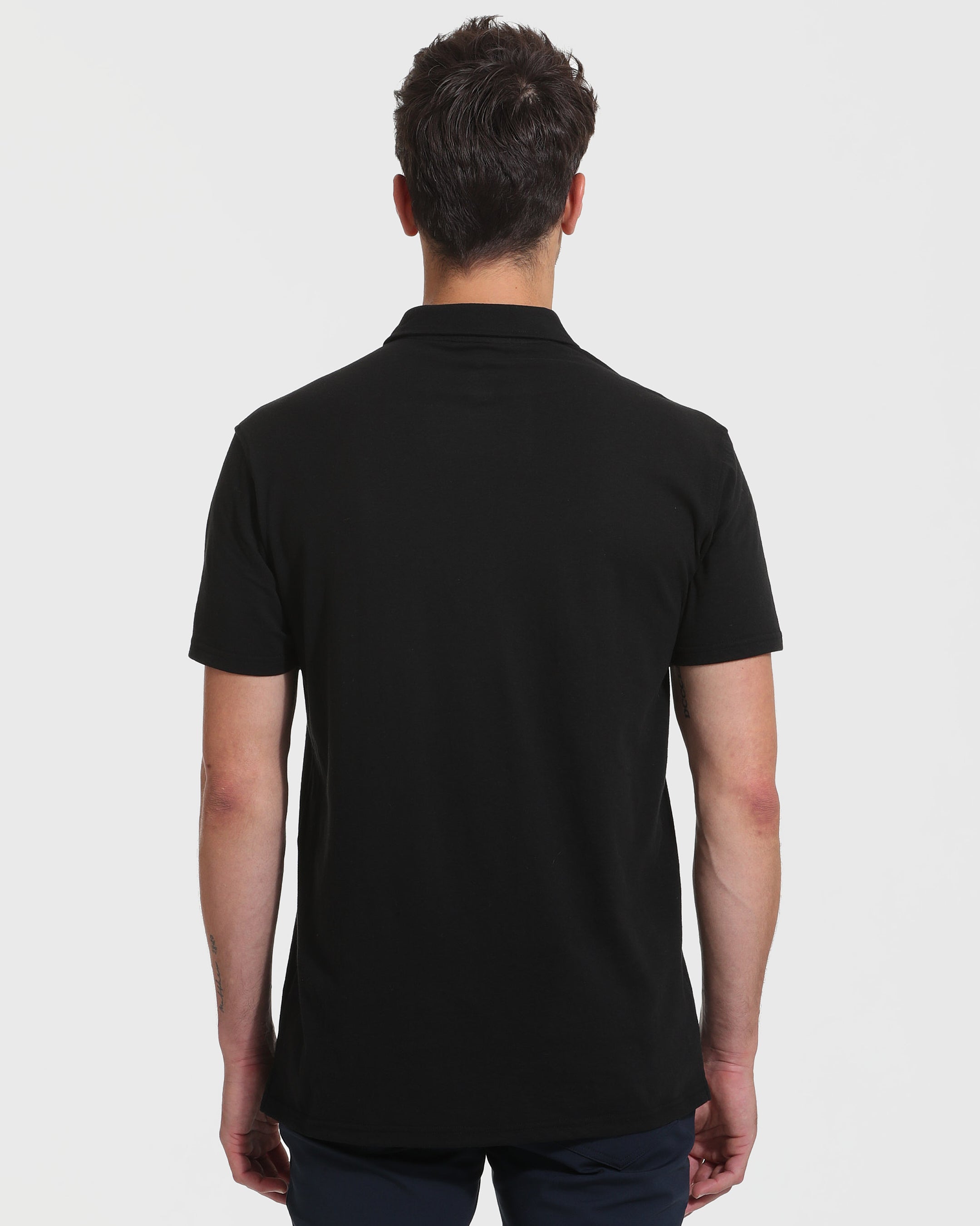 Plain polo round discount neck