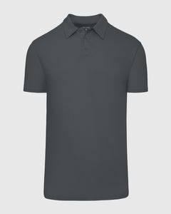 True ClassicCarbon Short Sleeve Tall Polo