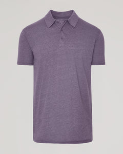 True ClassicDark Heather Amethyst Short Sleeve Tall Polo