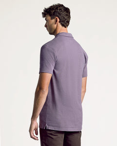 True ClassicDark Heather Amethyst Short Sleeve Tall Polo