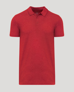 True ClassicDark Heather Lava Short Sleeve Tall Polo