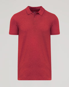 True ClassicDark Heather Lava Short Sleeve Tall Polo