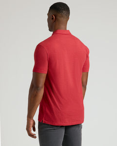 True ClassicDark Heather Lava Short Sleeve Tall Polo