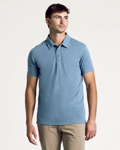 True ClassicDark Heather Tempest Short Sleeve Tall Polo