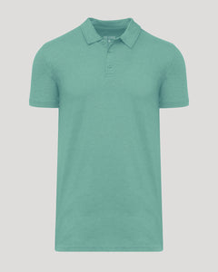 True ClassicLight Heather Greenery Short Sleeve Tall Polo