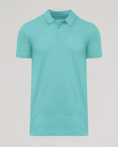 True ClassicLight Heather Greenery Short Sleeve Tall Polo