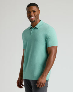 True ClassicLight Heather Greenery Short Sleeve Tall Polo