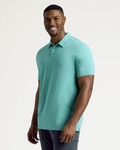 True ClassicLight Heather Greenery Short Sleeve Tall Polo