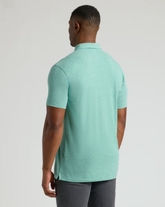 True ClassicLight Heather Greenery Short Sleeve Tall Polo