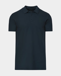 True ClassicCamiseta cuello polo larga mangas cortas azul marino