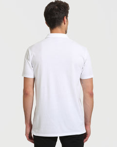 True ClassicWhite Short Sleeve Tall Polo