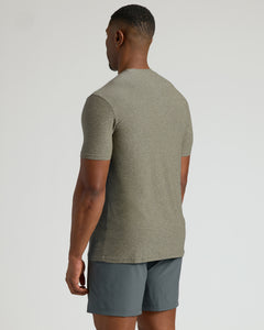 True ClassicHeather Military Green Tall Active Crew Neck 2.0