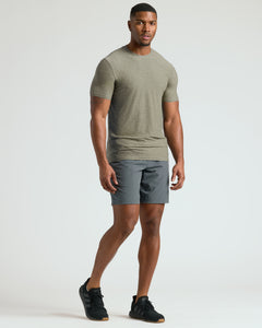 True ClassicHeather Military Green Tall Active Crew Neck 2.0