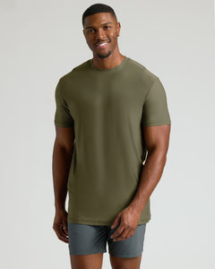 True ClassicMilitary Green Tall Active Crew Neck 2.0